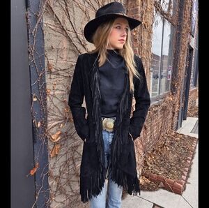 Scully Elegant Black Fringe